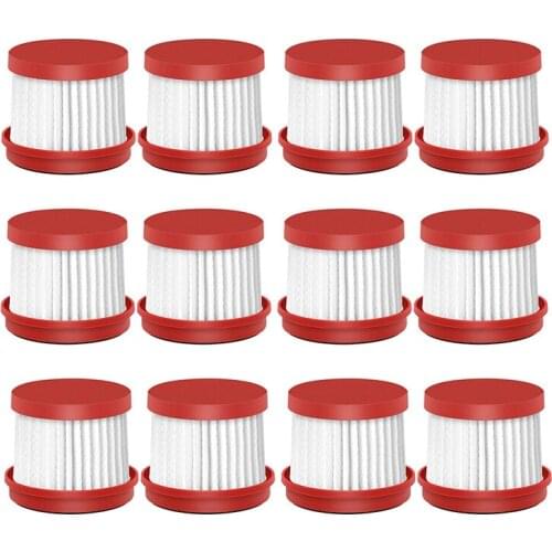 TOP!-HEPA Filter, 12Pack HEPA Filter for MIJIA Deerma CM1300 CM1900 HEPA Filter Vacuum Cleaner Accessories