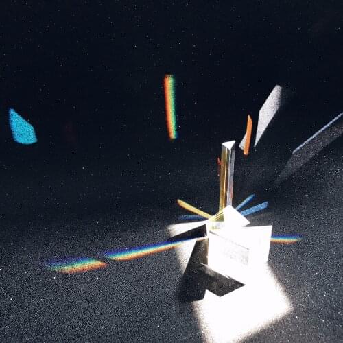 Optical Glass Equilateral Triple Triangular Triangle Prism Optics Experiment Rainbow Triangular Prism Photography Prism