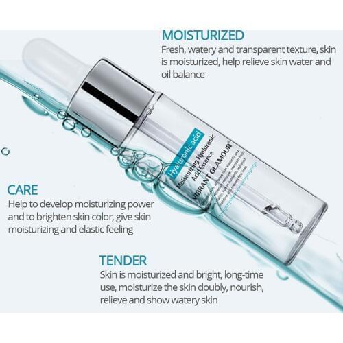VIBRANT GLAMOR Hyaluronic Acid Serum Moisturizing Essence Face Cream Shrink Pore Skin Care Repair Whitening Anti-Aging Skin Care