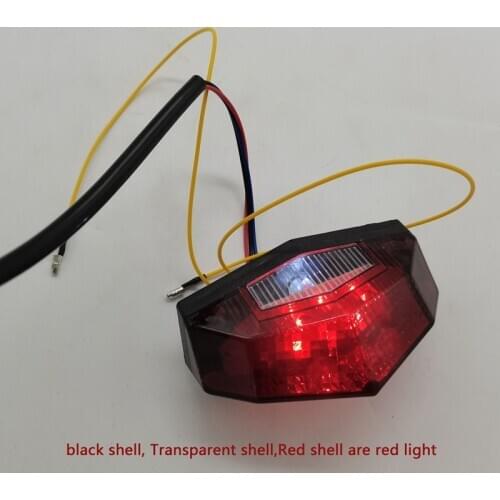 MoFlyeer 12V Red Motorcycle Tail Light Rear Lights Stop Signal For Motorbike Motorcross LED Brake Light Taillight Free Shipping