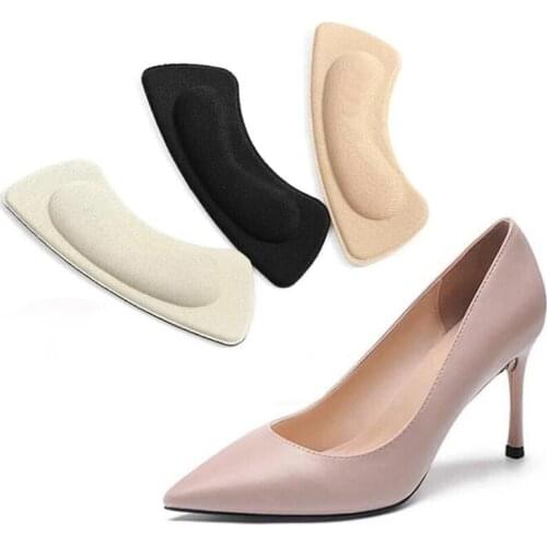 1Pair Soft Foam Insoles High Heel Shoes Pad Heel Feet Stick Foot Pad Cushion Insoles Relieve Pain Insert Grips