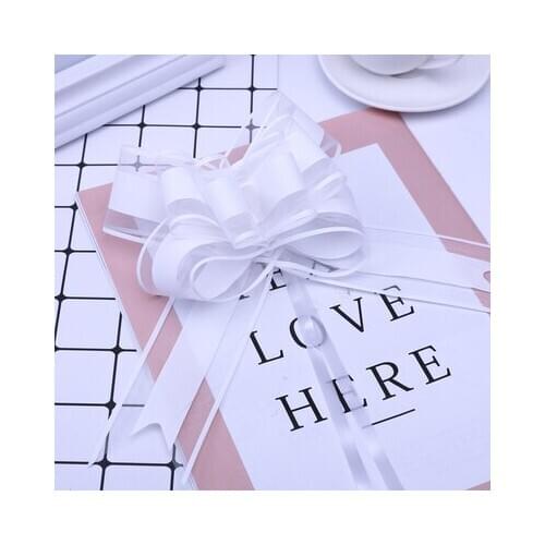 100pcs Big Beautiful pink blue Purple Pull Bow ribbon Gift Packing Party festive Wedding Car door handle Decorations decorations