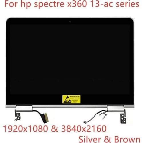 13.3 LCD replacement For HP Spectre X360 13-AC P/N: 918030-001 13.3" inch LCD Display Touch Screen Digitizer Complete Assembly