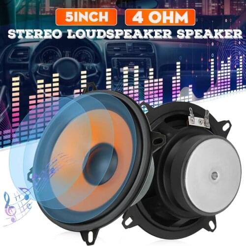 2pc 5Inch 4OHM 35W Car Woofer Sound Audio Speakers Driver Professional Loudspeaker Pro Multimedia Subwoofer Stereo