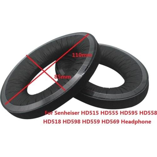 1pair.Velvet Velours Earmuffs Ear Pads Cushion For Senheiser HD515 HD555 HD595 HD558 HD518 HD598 HD559 HD569