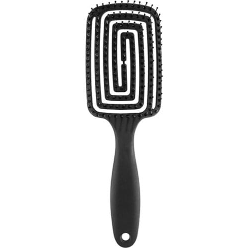 Large Curved Comb Hair Styling Comb Octopus Ribs Comb Hollow Massage Comb Portable Long Handle Comb Hairdressing Comb