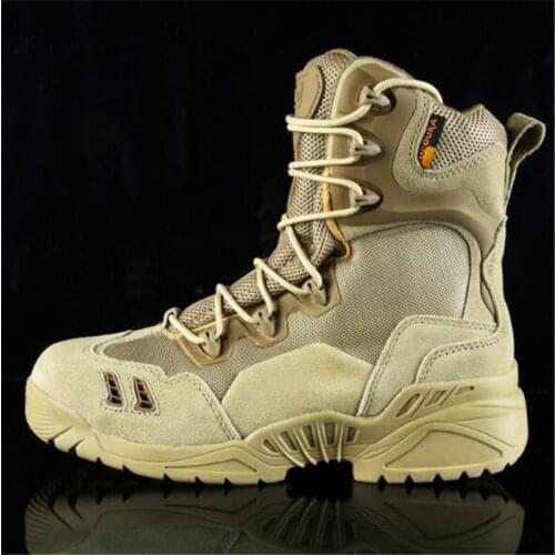 Men Women Training Shoes Army Fan Outdoor Hiking Sports Climbing Non-slip Breathable Desert Tactical Boots