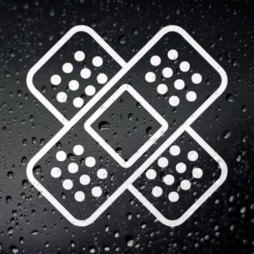 Black/Sliver Plaster Dent Funny Car Sticker Hot Selling Small/Big Size Removable Waterproof Window Body Decal CL690