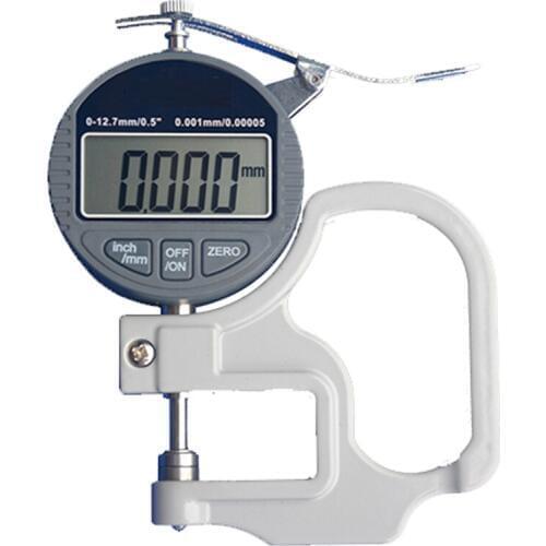 Digital micrometer Thickness Gauge Range 0-12.7mm, Accuracy: 0.001mm paper / film / fabric / tape thickness gauge