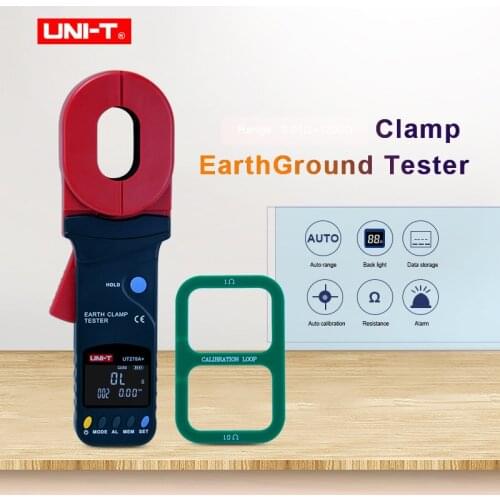 Digital Display Clamp Earth Ground Tester UNI-T UT276A+ UT278A+ Clamp Earth Tester earth Resistance tester Data storage