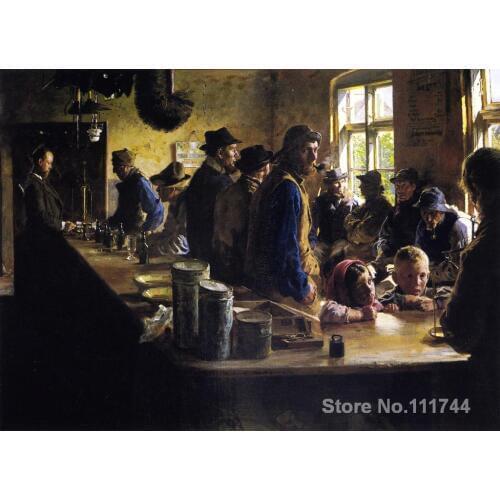 Danish art In the Store During a Pause from Fishing Peder Severin Kroyer paintings for sale High quality Hand painted
