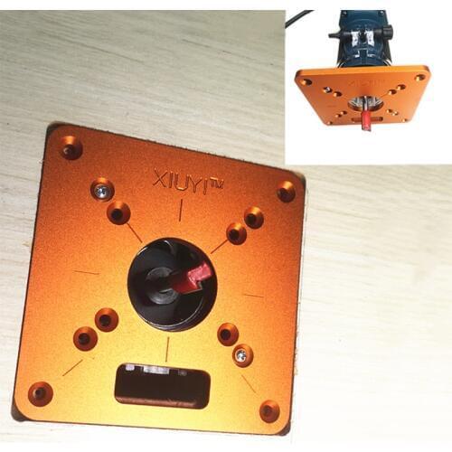 Woodworking Trimming Machine Flip Board Aluminum Router Table Insert Plate For Woodworking Benches Router universal RT0700C