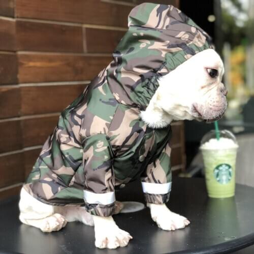 Pets Raincoat Dog Jacket Clothes Little Puppy Windbreaker Waterproof Material Method Schnauzer Reflect Coat Raincoat