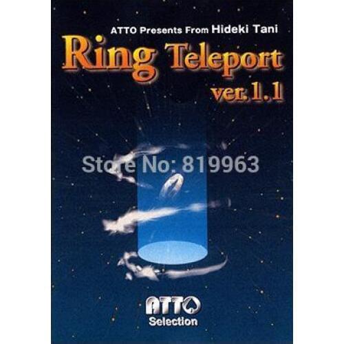 Ring Teleport 2 by Hideki T - Magic Trick,Accessories,Stage Magic Props,Close Up,Illusions,Magia Toys Classic Magie,Gimmick,Fun