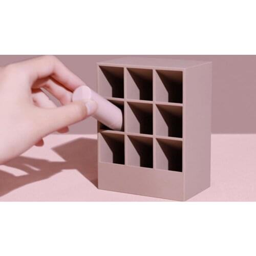 6/9 Grids Lipstick Storage Container Makeup Organizer Table Organizer Make Up Tools Compartment Storage Holder for Dresser