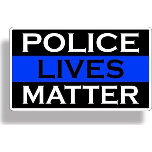 Creative color matching stripes police life material stickers thin blue line K9 cup laptop window bumper decals