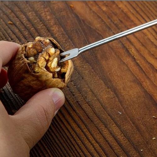 Stainless steel multifunctional walnut needle tool multifunctional needle crab eating seafood tool fruit fork crab Wholesale 8g