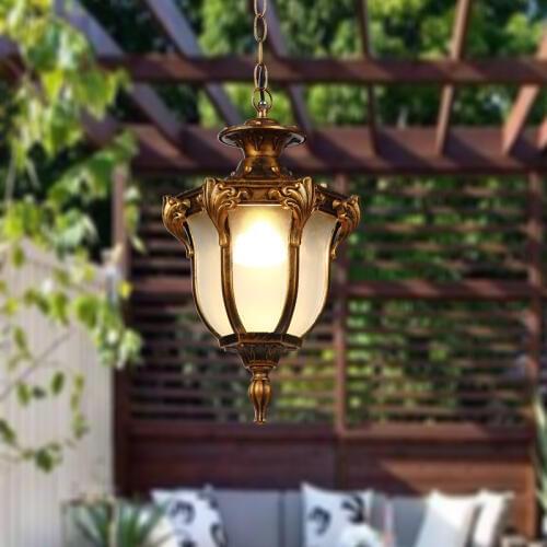 Outdoor Suspension Luminaire Waterproof Balcony Corridor Aisle Courtyard Lamp Garden Outdoor pendant lights