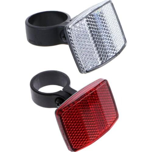 Bicycle Bike Handlebar Reflector Reflective Front Rear Warning Light Safety Lens 54DE