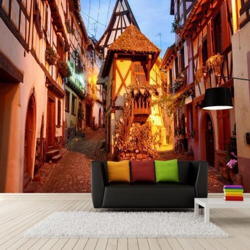 Custom photo wallpaper Modern design European style street landscape custom mural living room decoration wallpaper