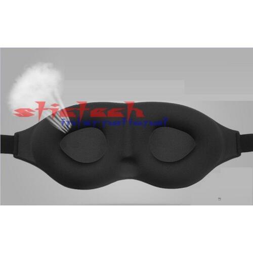 By dhl or ems 100 pieces hot sale Travel 3D Rest Sleeping Eyeshade Eye Mask Memory Foam Padded Shade Cover Blindfold