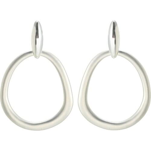 ELOHYI Women Big Ovil Geometry Statement Eearrings Simple Alloy Earring Jewelry Wholesale For Girls For Women Gift Free Shipping