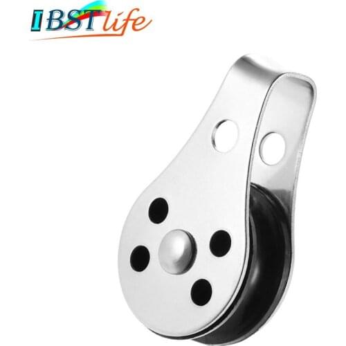BSET MATEL Stainless Steel 316 Pulley Blocks Rope Runner Kayak Boat Accessories Canoe Anchor Trolley Kit for 2mm to 8mm Rope