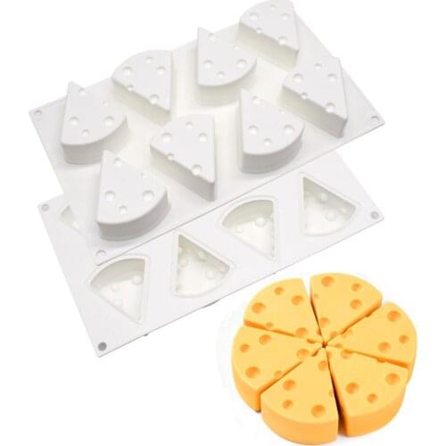 Silicone Mousse Cake Molds 3D Bakeware DIY Mould,8 Holes Small Cheeses