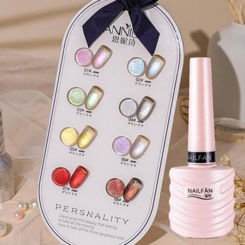 10ml Nail Polish Long Lasting Glitter Fashion Gel Nail Varnish Effect Nail Art Soak Off Nail Polish Glue for Professional Use