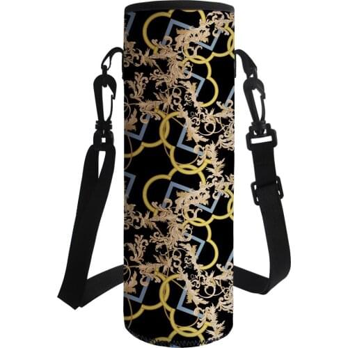 European Style Design Bottle Carrier Bag Portable Water Bottle Insulated Cover Bag Neoprene Water Pouch Holder Shoulder Strap