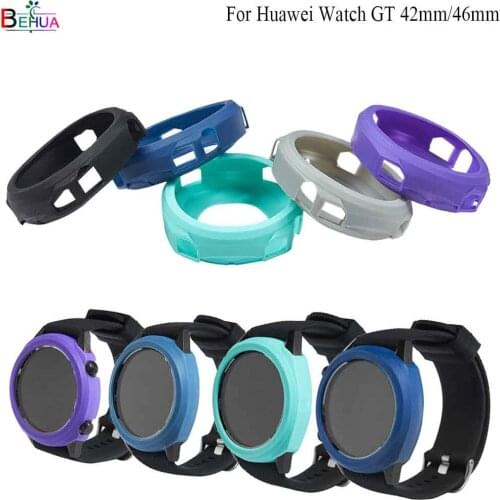 Protective TPU Case Cover for Huawei Watch GT 46mm Smartwatch Sport Watch Case Slim Replacement Full Protector Shell frame