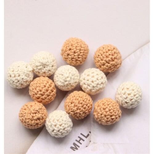 10 Pieces/Lot 15mm Knitting Wool Covered Ball Earring Charms DIY Jewelry Making Accessories