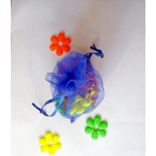 1000pcs 15*20cm Royal Blue Organza Gift Bag Jewelry Packaging Display Bags Drawstring Pouch For Bracelets/necklace Mini Yarn Bag