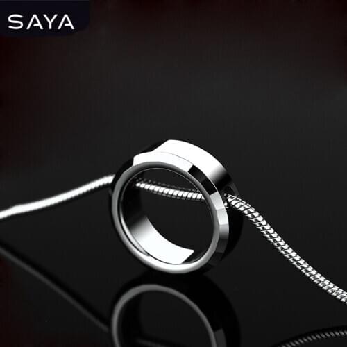 2021 Round Pendant Necklace With 1.5mm Titanuim Steel Chain Necklace for Couples' Jewelry, Free Shipping, Engraving