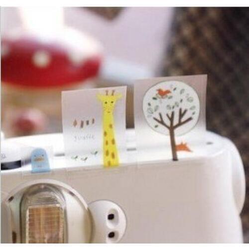 6pcs/lot NEW Korea Animal family PVC Sticker Multifunction Cartoon DIY Sticker Diary Stickers Sign post