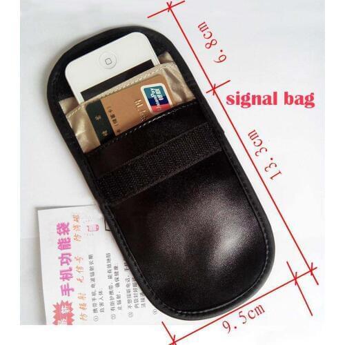 100pcs 4.3 inch No Signal case for iphone 5 cellPhone Signal Blocking Bag radiation protection only black