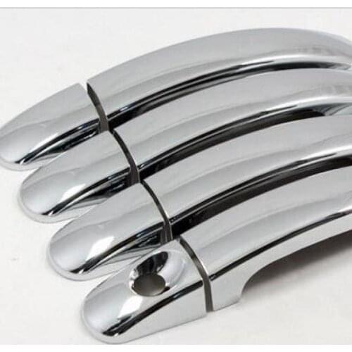 For Ford Ranger Everest 2012-2017 Chrome Handle Cover Trim Set Extended Wildtrak 2014 2015 Car Accessories Stickers Car Styling