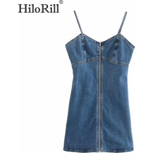 HiloRill Fashion Denim Dresses