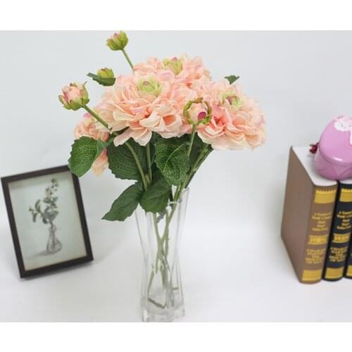 Fake silk flowers dahlia artificial flower wedding decoration party home table decoration supplies DIY wreaths