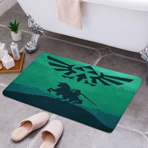 The-Legend-Of-Zelda 3D Print Doormats Rectangle Non-Slip DoorMat Bedroom Kitchen Entrance Print Door rugs Dropshipping