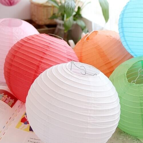 6inch 15cm Round Chinese Paper Lantern Wedding Baby Shower Birthday Party Christmas Halloween Home Bedroom Decoration Lampion