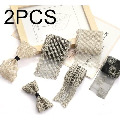 Lace Embroidery Mesh Ribbons Jacquard Ribbon Handmade DIY Sewing Hair Accessories Bow Headdress Gift Wrap Ribbon Wedding Decor