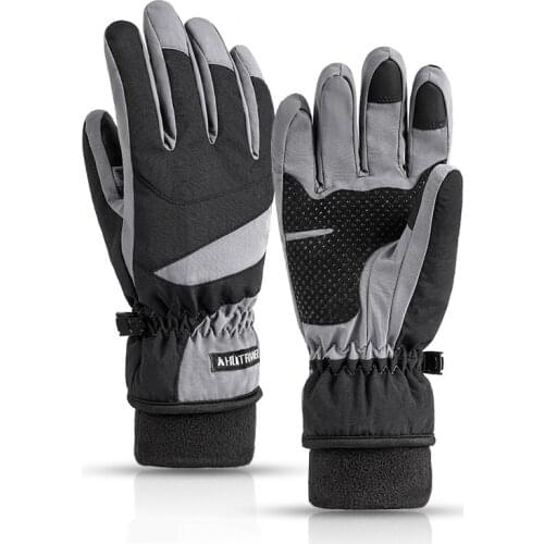 Ski Gloves Winter Warm Men Women Outdoor Plus Velvet Thick Sports Waterproof Gloves Touch Screen Riding Non-Slip