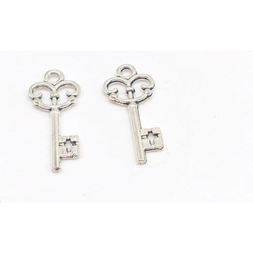Fashion 30 pcs metal key charms keys Pendants fit DIY handmade necklace earring bracelet charms Jewelry Making