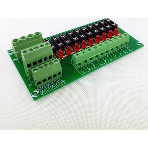 Fuse Module,10 Position Fuse Panel Mount Power Distribution Module Board