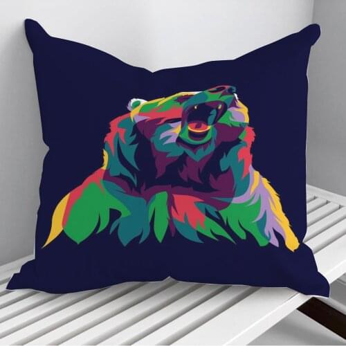 Bear Throw Pillows Cushion Cover On Sofa Home Decor 45*45cm 40*40cm Gift Pillowcase Cojines Dropshipping