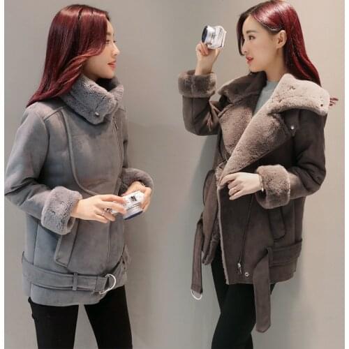 New Fashion Locomotive thickening Female New Paragraphs Winter Loaded villus Women Coat Jacket Brand Clothing Parkas casaco