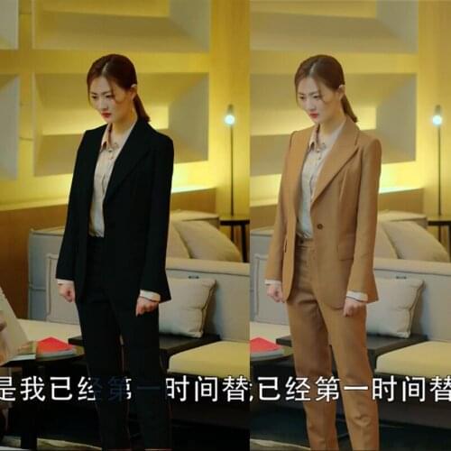 New suit suit female high-quality jacket Slim was thin and long fashion professional suit pants womens suits set 2 pieces