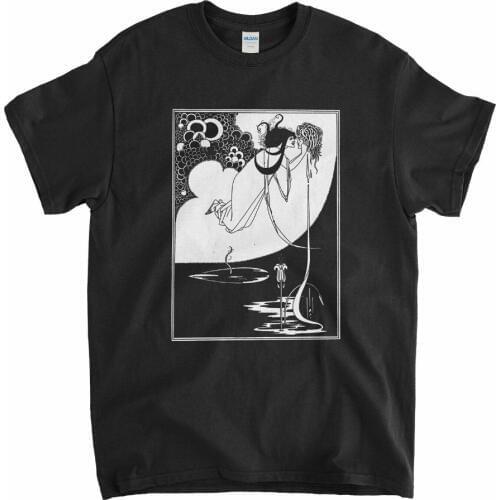 Aubrey Beardsley T Shirt - The Climax Classic Illustration Oscar Wilde Fine Art New Short Sleeve Men T Shirt for Men Custom