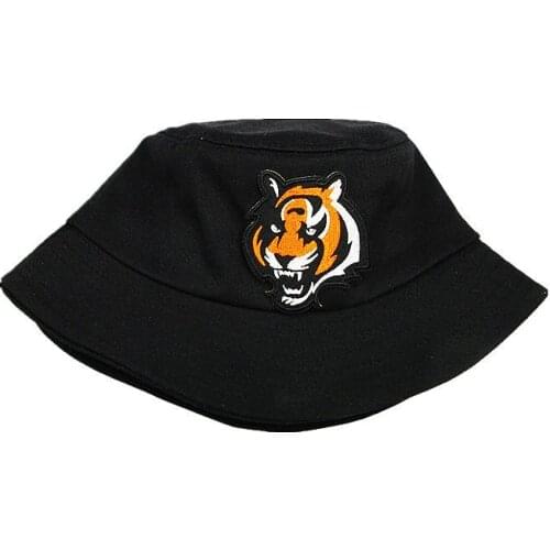 2021 Big Tiger Embroidery Cotton Bucket Hat Fisherman Hat Outdoor Travel Hat Sun Cap Hats for Men and Women 159